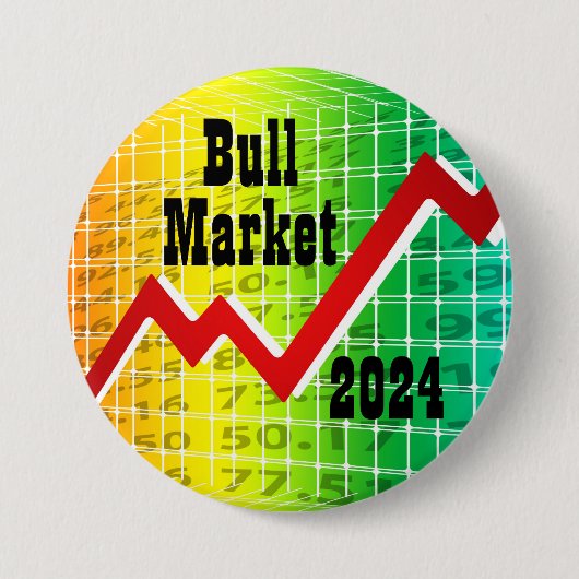 Bullmarkt 2024 ronde button 7,6 cm (Voorkant)