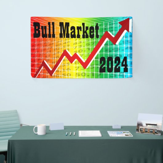 Bullmarkt 2024 spandoek (Beurs)