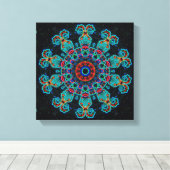 BullmasterGardian 12x12 Canvas Print (Insitu (Houten vloer))