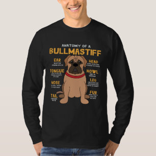 Bullmastiff Anatomie Hond Moeder Vader Schattig T-shirt