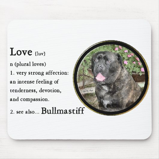 Bullmastiff Art Gifts Muismat (Voorkant)