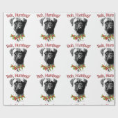 Bullmastiff Bah Humbug T-shirt Cadeaupapier (Vlak)