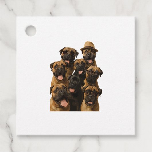 Bullmastiff Bedankjes Labels (Voorkant)