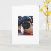 Bullmastiff ben ik Droevige kaart of Uitnodiging (Gele Bloem)