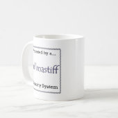 Bullmastiff beveiligingssysteem koffiemok (Voorkant links)