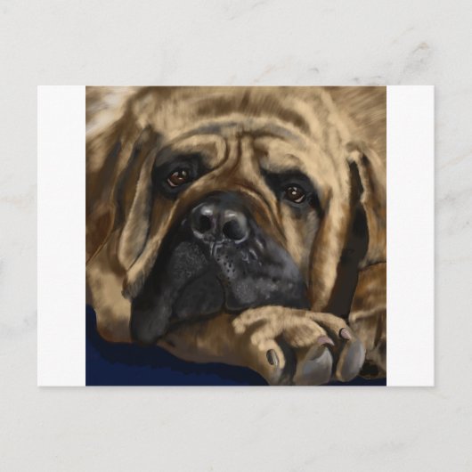 Bullmastiff Briefkaart (Voorkant)