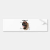 Bullmastiff (brindle) Geschiedenis Ontwerp Bumpersticker (Voorkant)