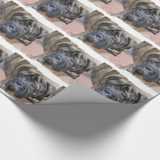 Bullmastiff Cadeaupapier (Hoek)