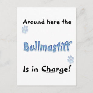 Bullmastiff Charge Briefkaart