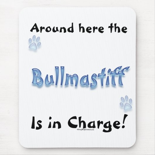Bullmastiff Charge Muismat (Voorkant)