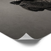 Bullmastiff Chique Mode Honden Kunstprint Poster (Hoek)