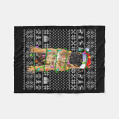 Bullmastiff Christmas Lights Ugly Sweater Funny Pe Fleece Deken (Voorkant (Horizontaal))