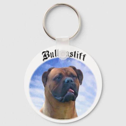 Bullmastiff Clouds Sleutelhanger (Voorkant)