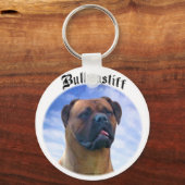 Bullmastiff Clouds Sleutelhanger (Voorkant)