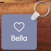 Bullmastiff Dog Aangepaste naam Regenboog Art Memo Sleutelhanger (Achterkant)