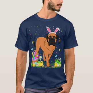 Bullmastiff Dog Bunny Egg Hunting Bullmastiff East T-shirt