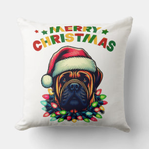 Bullmastiff Dog Christmas Pet Xmas Kussen