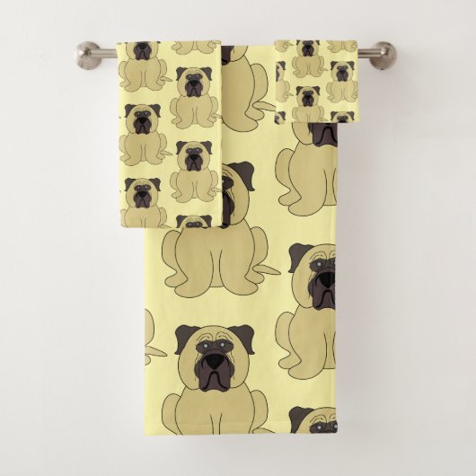 Bullmastiff Dog Design Bad Handdoek (Insitu)