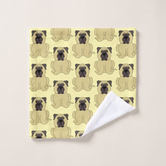 Bullmastiff Dog Design Bad Handdoek (Wasdoekje)
