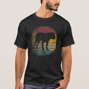 Bullmastiff Dog Gift Retro Style  70S 80S 9 T-shirt