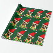 Bullmastiff Dog Kerstmis Cadeaupapier (Uitgerold)
