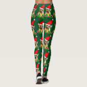 Bullmastiff Dog Kerstmis Leggings (Achterkant)