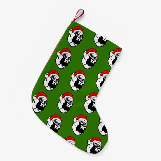 Bullmastiff Dog met kerstkerstkerstkerstkerstkerst Kleine Kerstsok (Voorkant (Hangend))