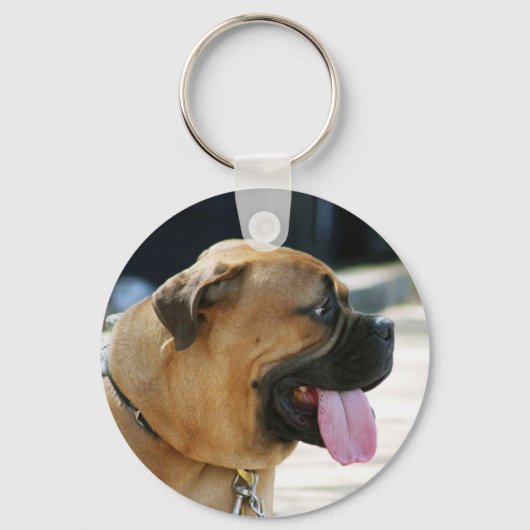 Bullmastiff Dog Sleutelhanger (Voorkant)