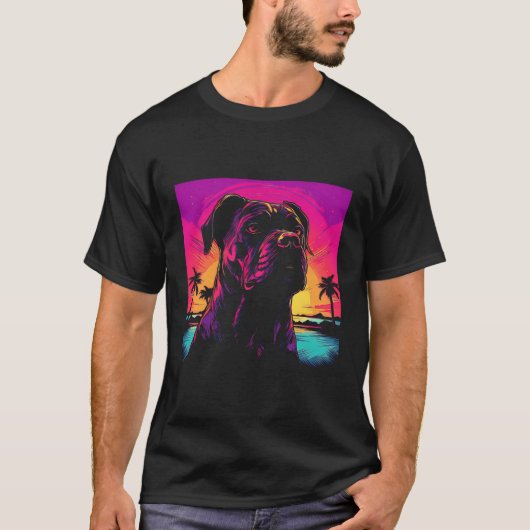 Bullmastiff Dog  Stijl T-shirt (Voorkant)