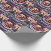 Bullmastiff Dog Valentine's Day Cadeaupapier (Hoek)