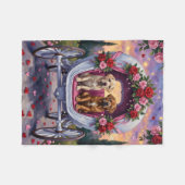 Bullmastiff Dog Valentine's Day Fleece Deken (Voorkant (Horizontaal))