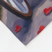 Bullmastiff Dog Valentine's Day Fleece Deken (Hoek)