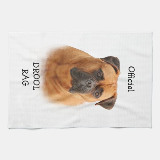 Bullmastiff Drool Rag Theedoek (Horizontaal)