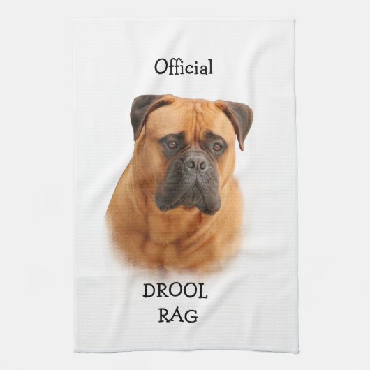 Bullmastiff Drool Rag Theedoek (Verticaal)