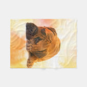 Bullmastiff Fleece Deken (Voorkant (Horizontaal))