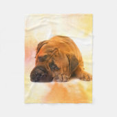 Bullmastiff Fleece Deken (Voorkant)