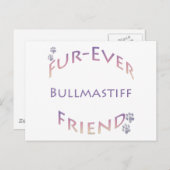 Bullmastiff Furever Briefkaart (Voorkant / Achterkant)