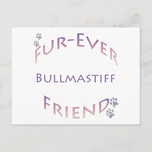 Bullmastiff Furever Briefkaart (Voorkant)