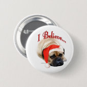 Bullmastiff geloof ik - Button (Voorkant /achterkant)