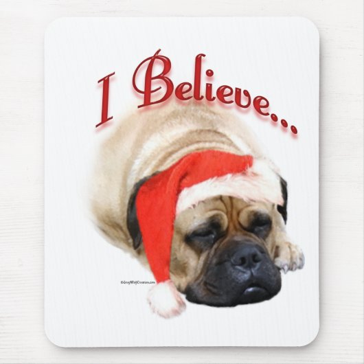 Bullmastiff geloof ik muismat (Voorkant)