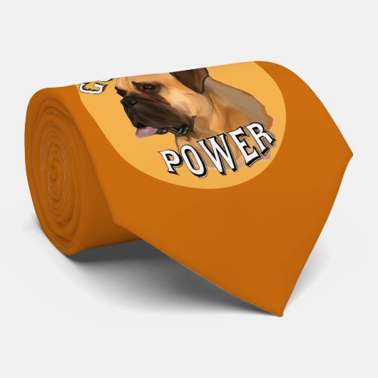 Bullmastiff Goober Stropdas (Opgerold)