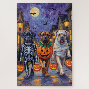 Bullmastiff Halloween kostuums voor trick-or-treat Legpuzzel