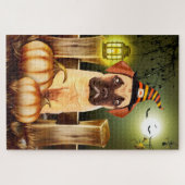 Bullmastiff Halloween puzzel Legpuzzel (Horizontaal)
