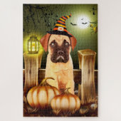 Bullmastiff Halloween puzzel Legpuzzel (Verticaal)