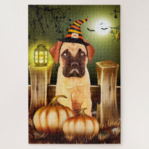 Bullmastiff Halloween puzzel Legpuzzel
