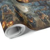 Bullmastiff Halloween Spoken Cadeaupapier (Rol Hoek)