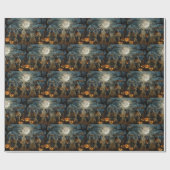 Bullmastiff Halloween Spooky Cadeaupapier (Vlak)