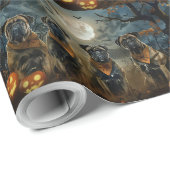 Bullmastiff Halloween Spooky Cadeaupapier (Rol Hoek)