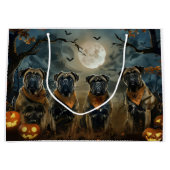 Bullmastiff Halloween Spooky Groot Cadeauzakje (Voorkant)