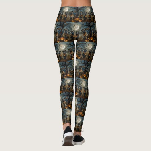 Bullmastiff Halloween Spooky Leggings (Achterkant)